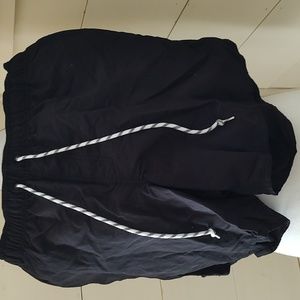 St. John's Bay Men's XL Black Lined Swim Trunks Shorts Side Pockets